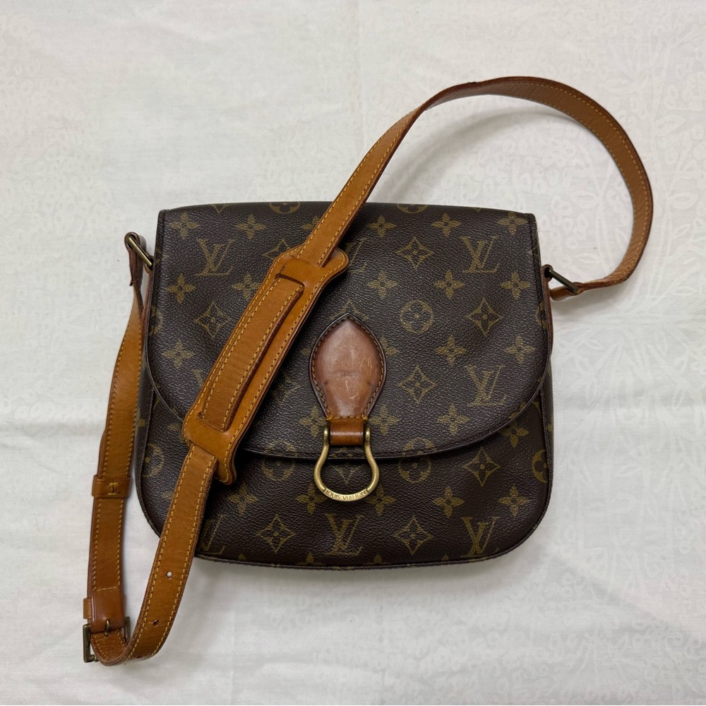 Louis Vuitton Vintage LV Saint Cloud GM Monogram Crossbody Shoulder Bag